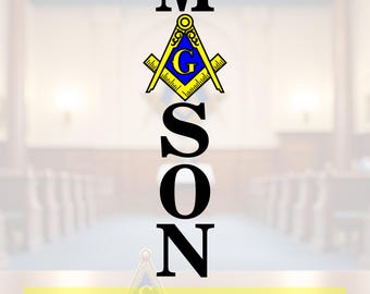 MASON vertical cut File, Silhouette,Cricut, Jpeg,svg, eps, png, clip art