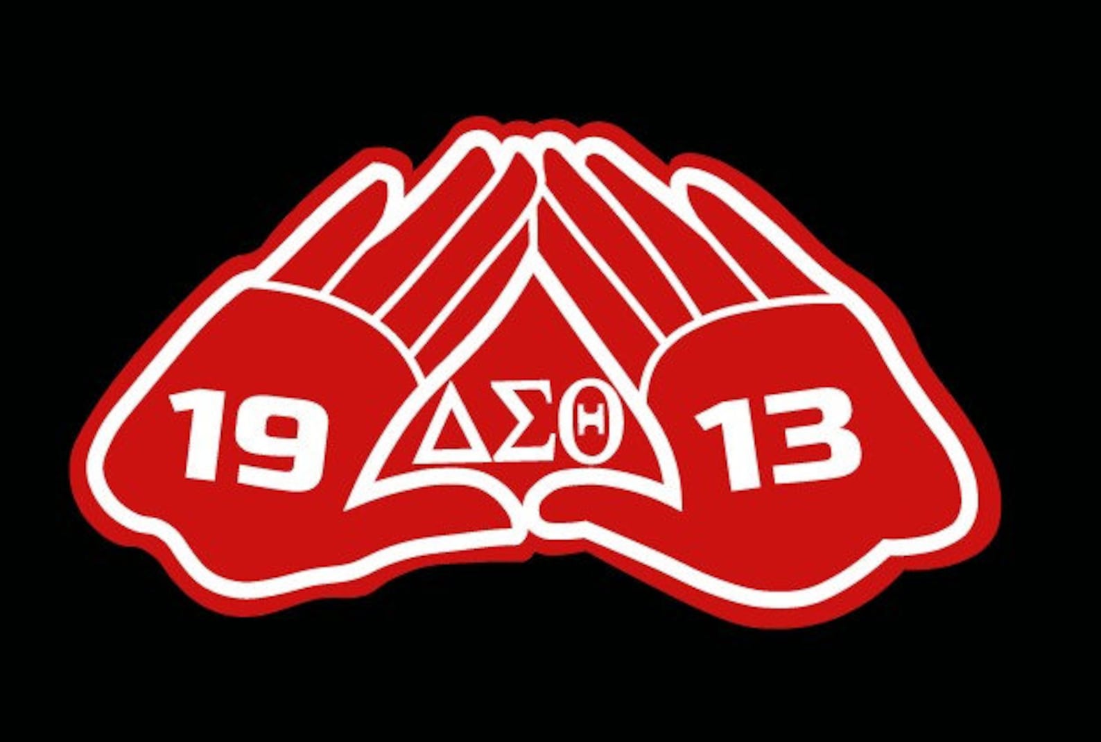 Delta Sigma Theta Hand Sign 1913 Cut File Silhouettecricut Etsy