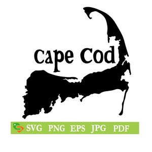 Cape Cod 7 Cut File, Silhouette Cricut, Jpeg,svg, eps, png, clip art