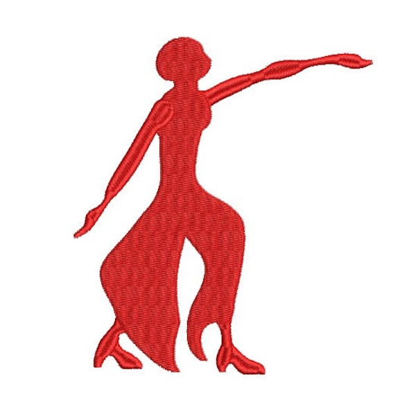 Delta Sigma Theta Lady of Fortitude machine embroidery design