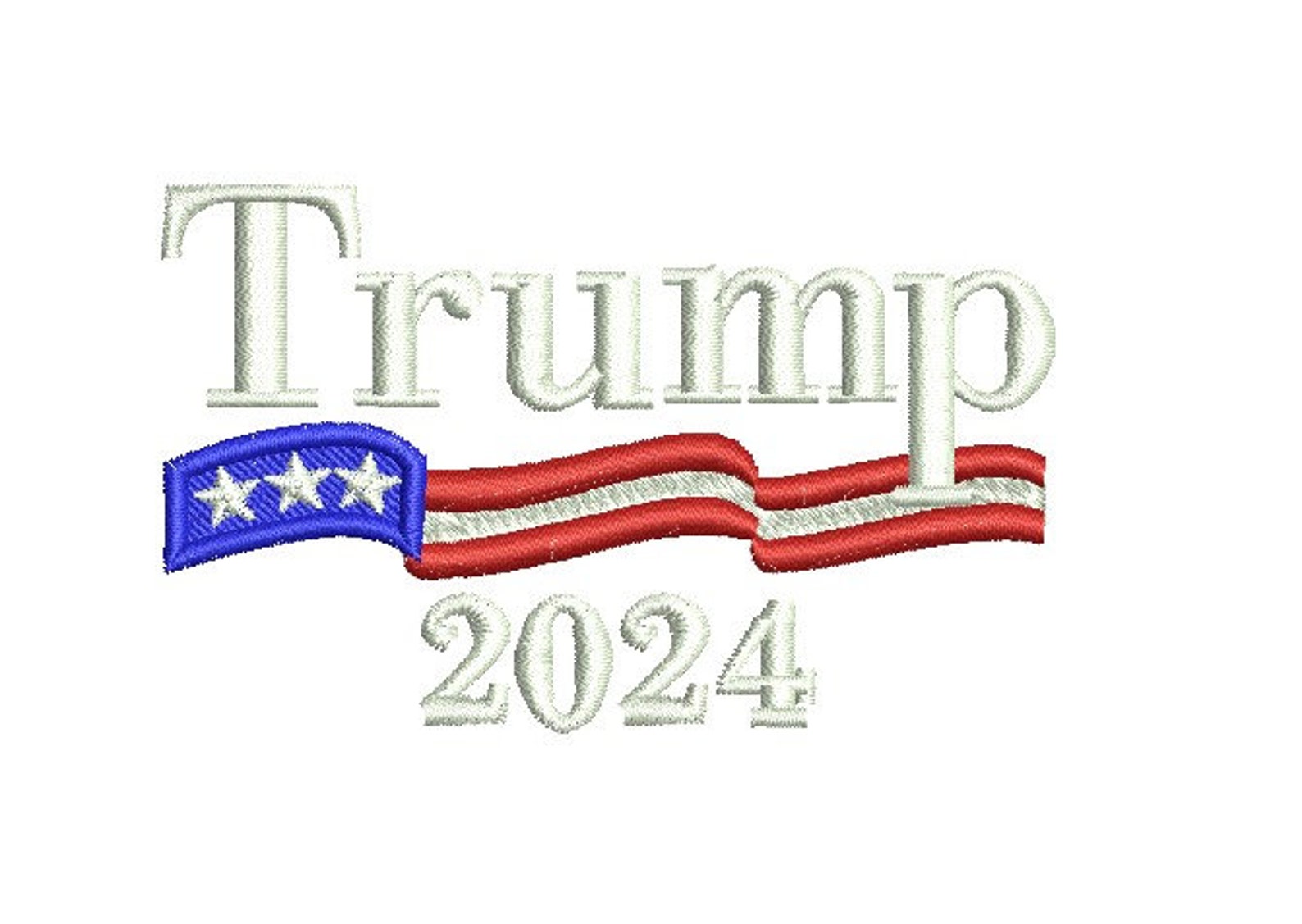 Trump 2024 embroidery design Etsy