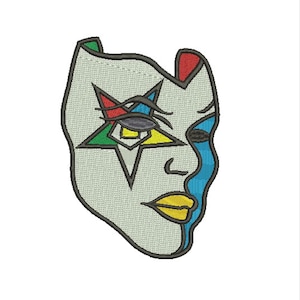 OES Order of the Eastern Star mask machine embroidery design files