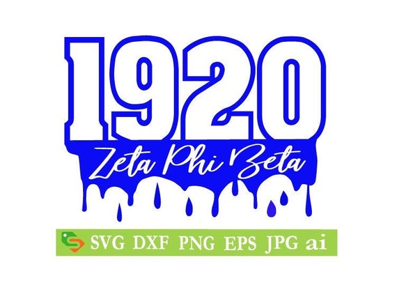 Zeta Phi Beta 1920 cut File, Silhouette,Cricut, Jpeg, svg,dfx, eps, png,  clip art