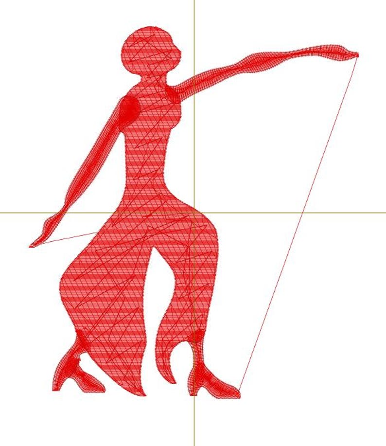Delta Sigma Theta Lady of Fortitude machine embroidery design image 4