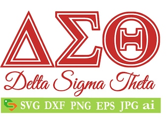 Delta Sigma Theta cut File, Silhouette,Cricut, Jpeg, svg,dfx, eps, png, clip art