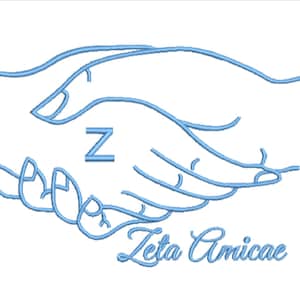 Zeta Amicae Z Machine Embroidery Design Files - Etsy