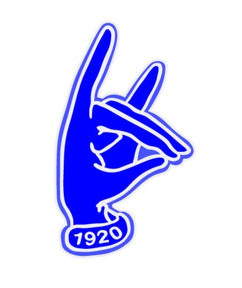 Zeta Phi Beta Hand Sign Cut File SilhouetteCricut Jpeg Etsy