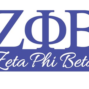 Zeta Phi Beta Cut File, Silhouette,cricut, Jpeg, Svg,dfx, Eps, Png ...