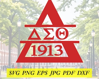 Delta Sigma Theta cut File, Silhouette,Cricut, Jpeg, svg,dfx, eps, png, clip art