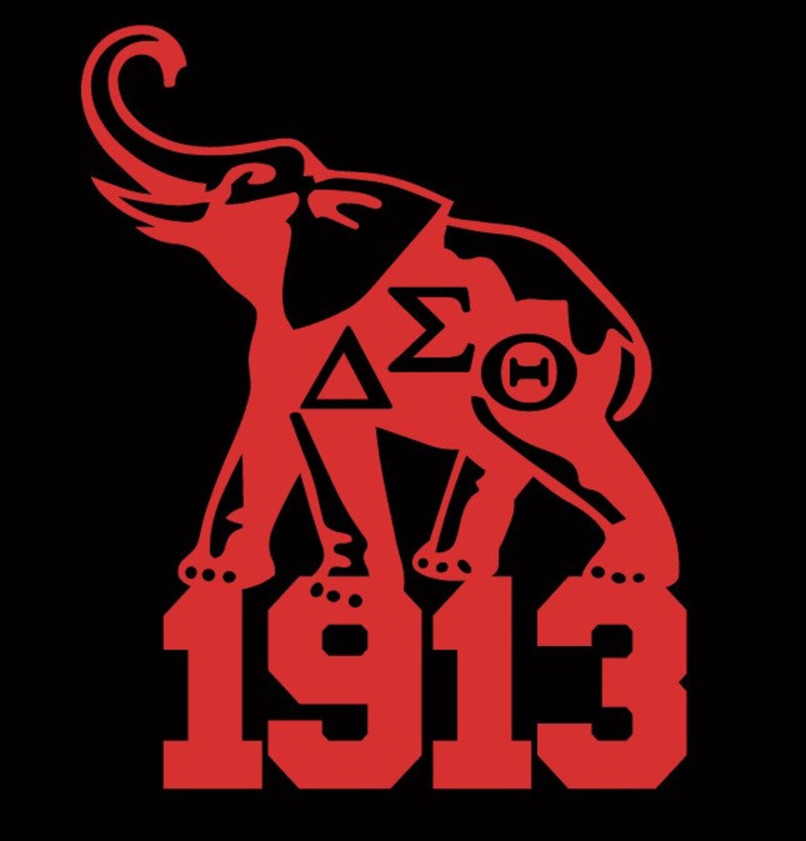 Delta Sigma Theta Elephant 1913 Cut File Silhouettecricut Etsy
