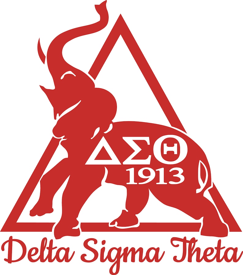Delta Sigma Theta Elephant Cut File Silhouettecricut Jpeg Etsy