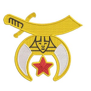 Masonic Shriner Machine Embroidery design