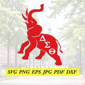 Delta Sigma Theta AEO elephant, Cricut, Jpeg, svg,dfx, eps, png, clip art