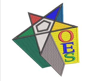 OES 3D star machine embroidery design files