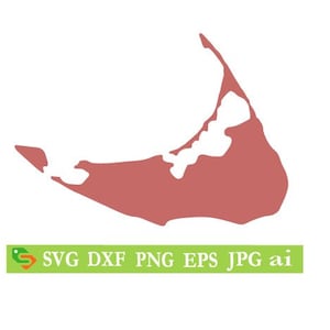 Nantucket Cut File, Silhouette Cricut, Jpeg,dfx,svg, eps, png, clip art