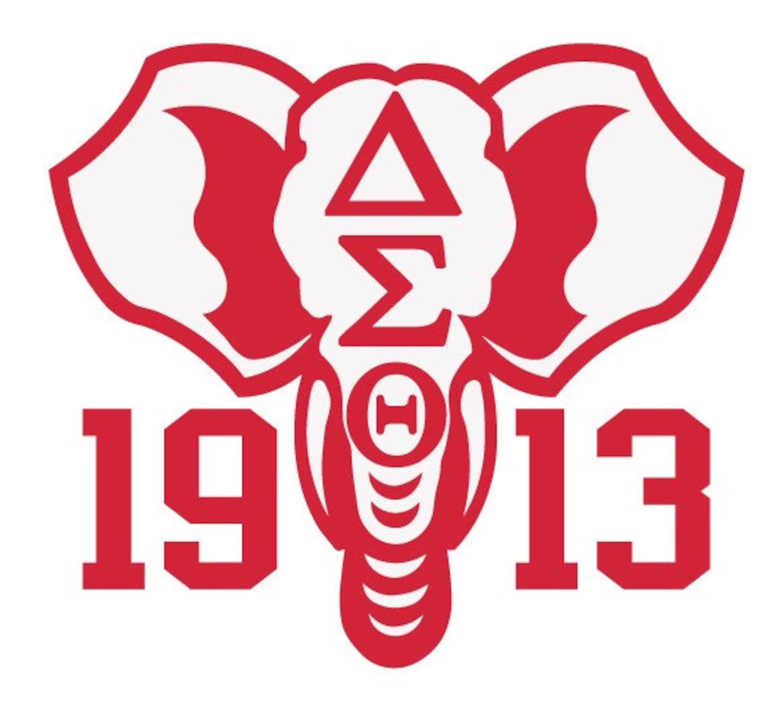 Delta Sigma Theta elephant cut File SilhouetteCricut Jpeg