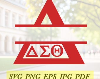 Delta Sigma Theta split monogram SVG,PNG, delta sigma theta Clipart, delta sigma theta Vector, Cricut Cut File, sublimation