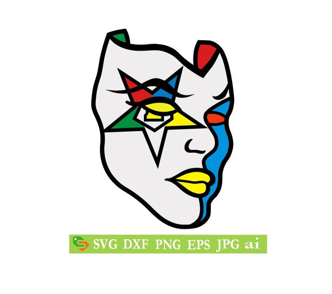 OES Mask, Order of the Eastern Star,cut File, Silhouette Cricut, Jpeg ...