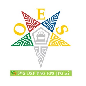 OES star, order of the eastern star,cut File, Silhouette,Cricut, Jpeg,svg, eps, png, clip art