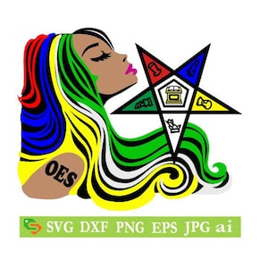 OES Diva Cut File: Eastern Star SVG, Cricut, Silhouette