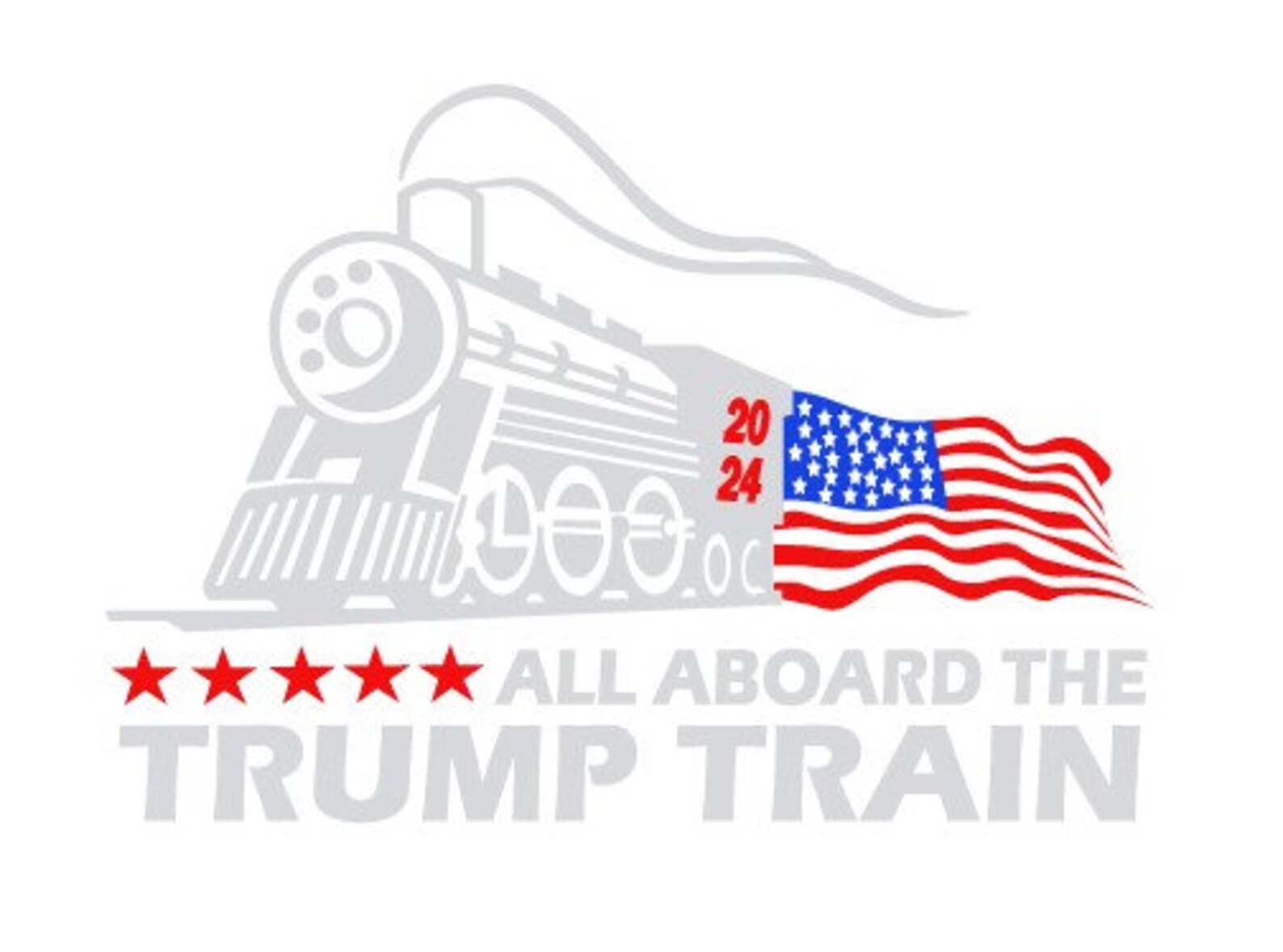 All aboard trump train 2024cut File SilhouetteCricut Jpeg Etsy
