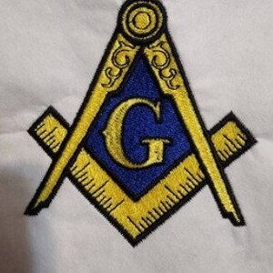 Freemason Square Compass Masonic machine embroidery design files image 6