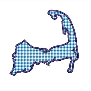 Cape Cod Applikation und Füllstich Stickmusterdatei