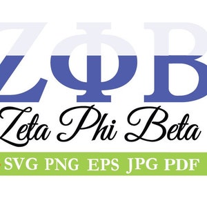 Zeta Phi Beta cut File, Silhouette,Cricut, Jpeg, svg,dfx, eps, png, clip art
