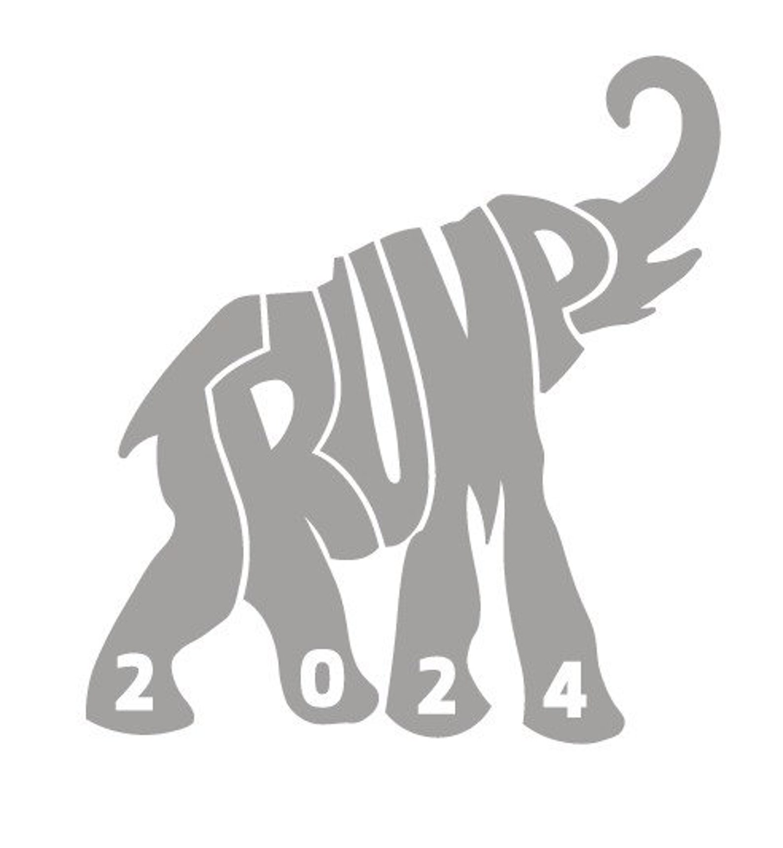 Trump Elephant 2024 Cut File Silhouettecricut Jpegsvg Etsy