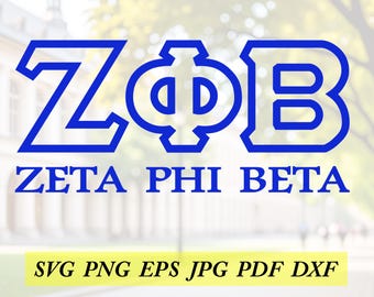 Zeta Phi Beta cut File, Silhouette,Cricut, Jpeg, svg,dfx, eps, png, clip art, digital download