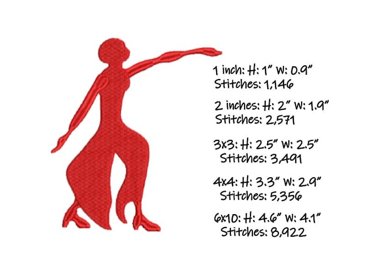 Delta Sigma Theta Lady of Fortitude machine embroidery design image 2
