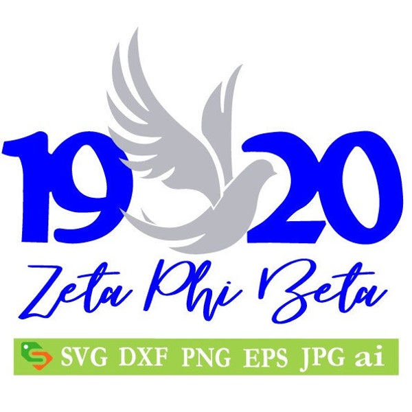 Zeta Phi Beta cut File, Silhouette,Cricut, Jpeg, svg,dfx, eps, png, clip art