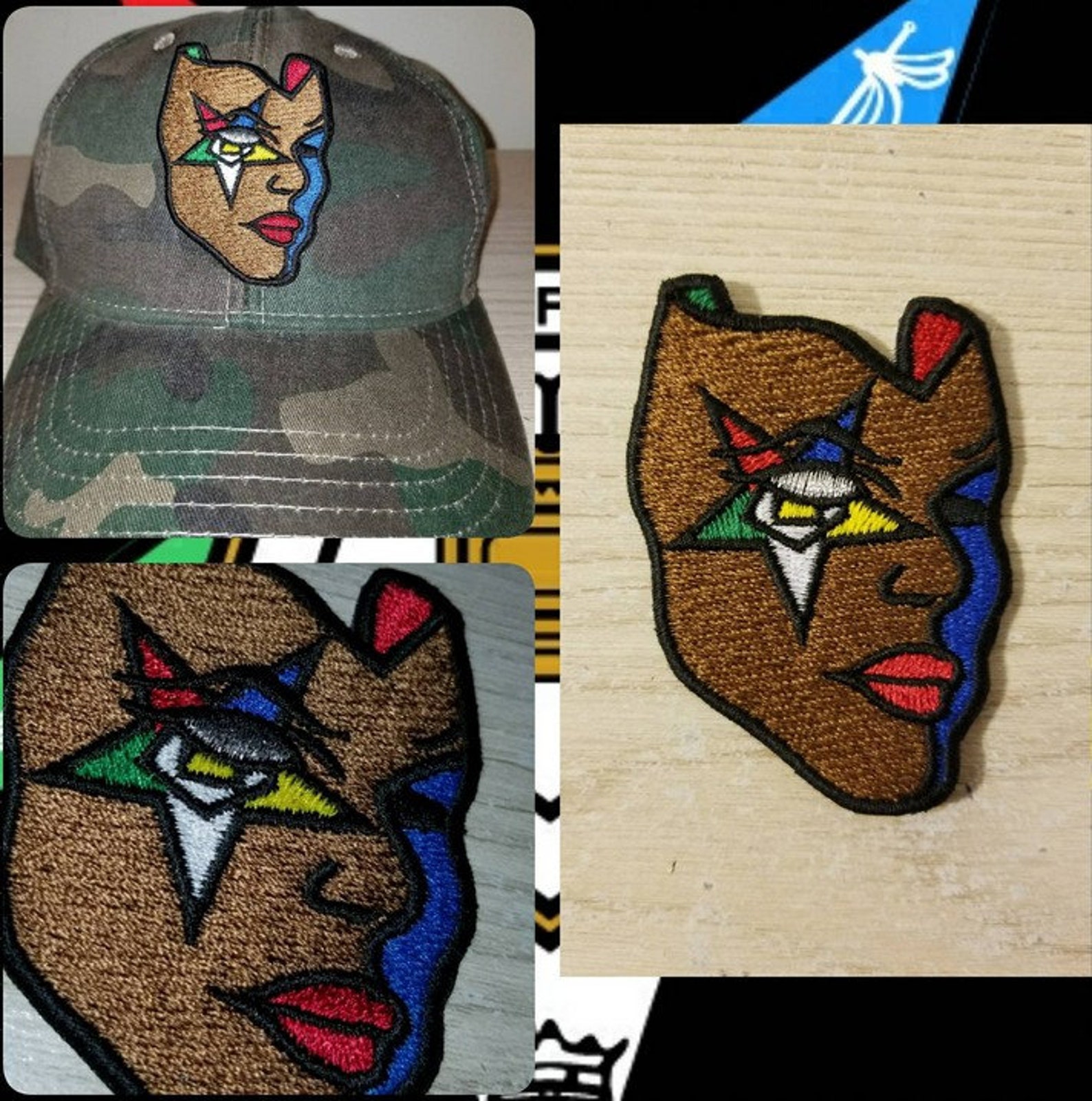 OES Order of the Eastern Star Mask Machine Embroidery Design Files - Etsy