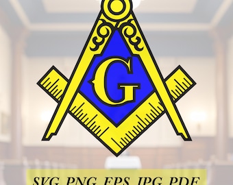Freemason,cut File, Silhouette,Cricut, Jpeg,svg, eps, png, clip art