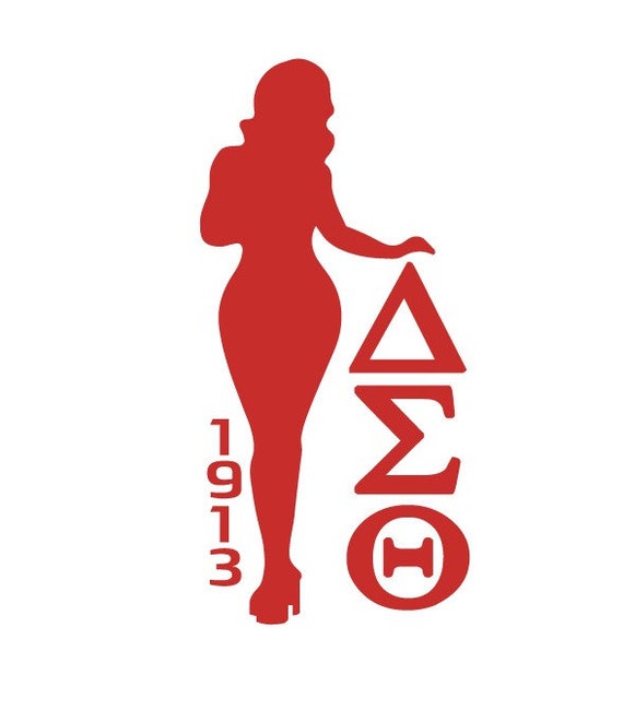 Delta Sigma Theta Lady Fortitude Cut File, Silhouette,cricut, Jpeg,  Svg,dfx, Eps, Png, Clip Art 