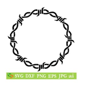 barbed wire, Silhouette,Cricut, Jpeg, svg,dfx, eps, png, clip art