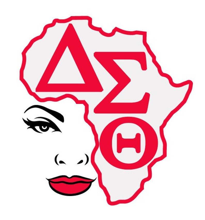 Delta Sigma Theta AEO Africa cut File, Silhouette,Cricut, Jpeg, svg,dfx, eps, png, clip art image 2