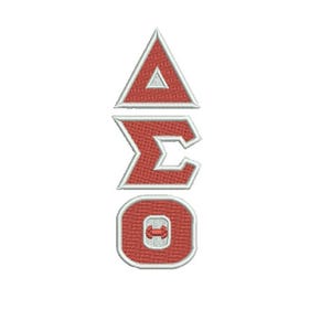 Delta Sigma Theta Vertical machine embroidery design files