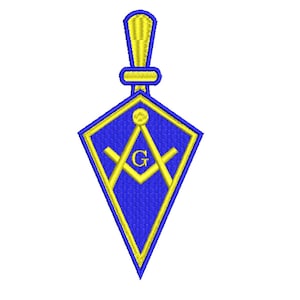 Freemason Trowel machine embroidery design files