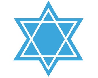 Star of David Silhouette, Cricut,Cut Files, Jpeg,dfx, svg, eps, png, clip art