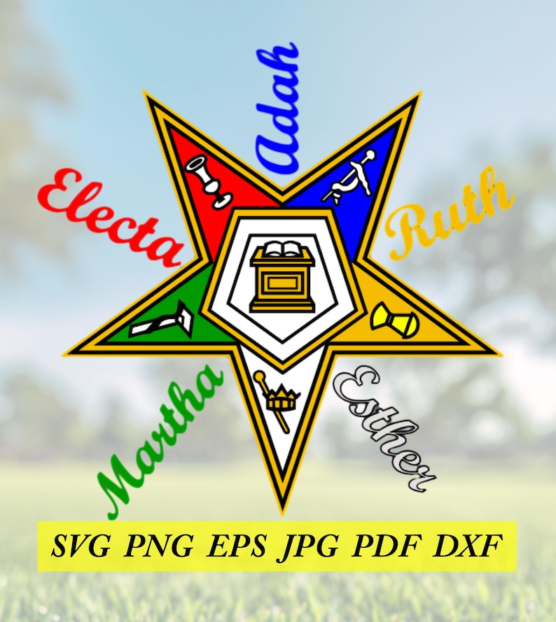 Oes Secretary Forms.pdf OES Order of the Eastern Star 5 Points, Jpeg,svg, Eps, Png, Pdf - Etsy