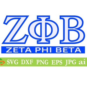 Zeta Phi Beta Cut File, Silhouette,Cricut, Jpeg,svg, eps, png, clip art