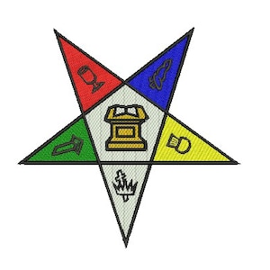 Order of the Eastern Star OES machine embroidery design files