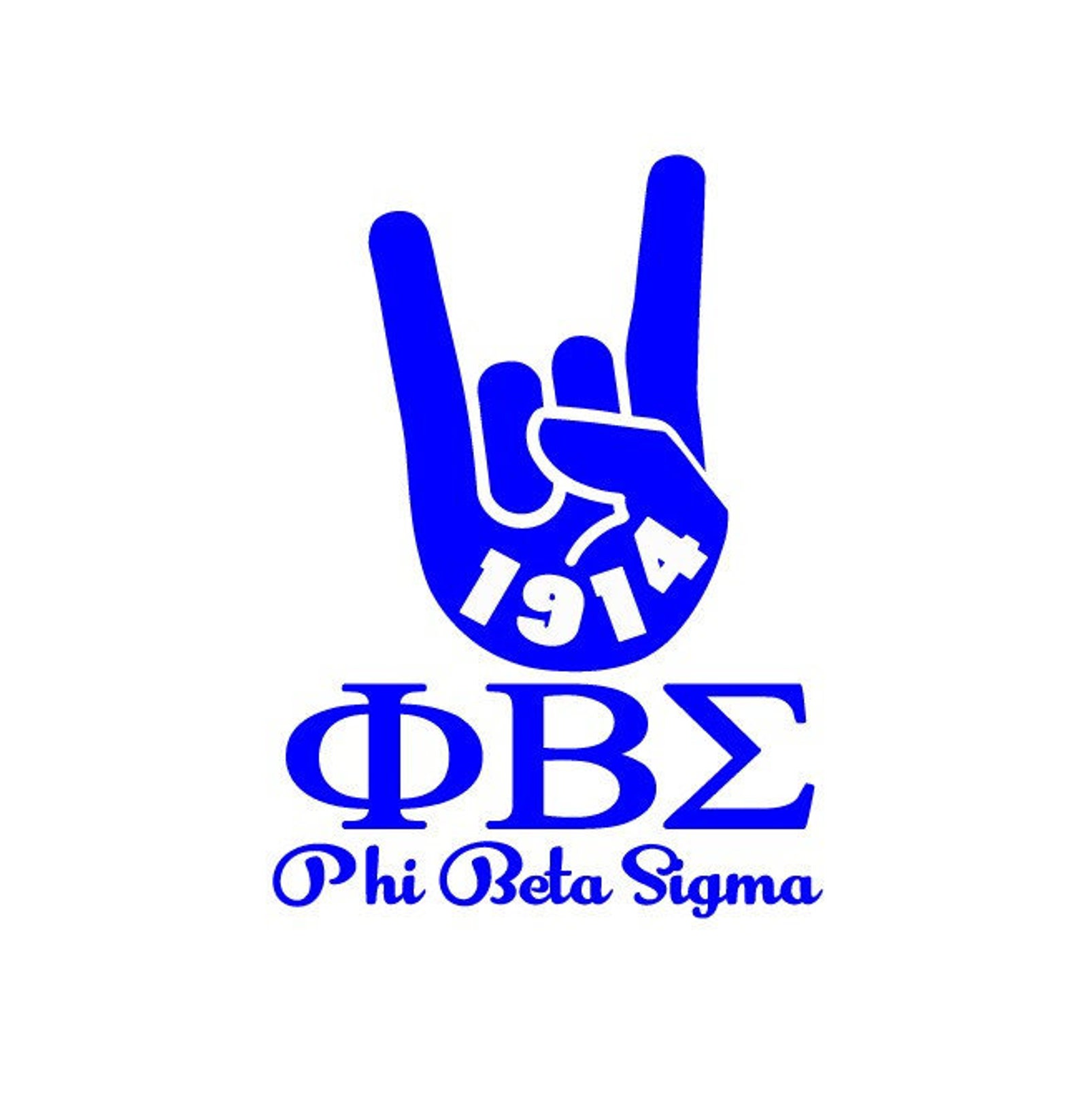 Phi Beta Sigma Hand Sign Cut File SilhouetteCricut Jpeg Etsy