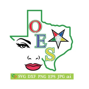 OES Order of the Eastern Star Texas Lady cut File, Silhouette Cricut, Jpeg,svg, dfx, eps, png, clip art