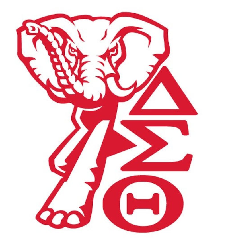 Delta Sigma Theta Elephant Cut File Silhouettecricut Jpeg Etsy