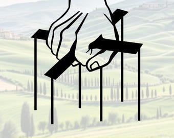 Puppet Master mano e corde Padrino File di taglio, Silhouette, Cricut, Jpeg,svg, eps, png, dxf, pdf