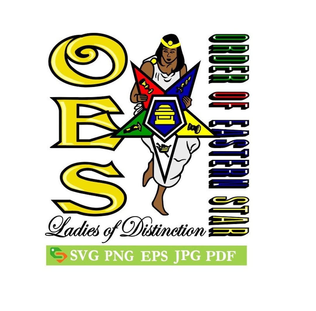 OES Order of the Eastern Star Ladies of Distinction Cut File