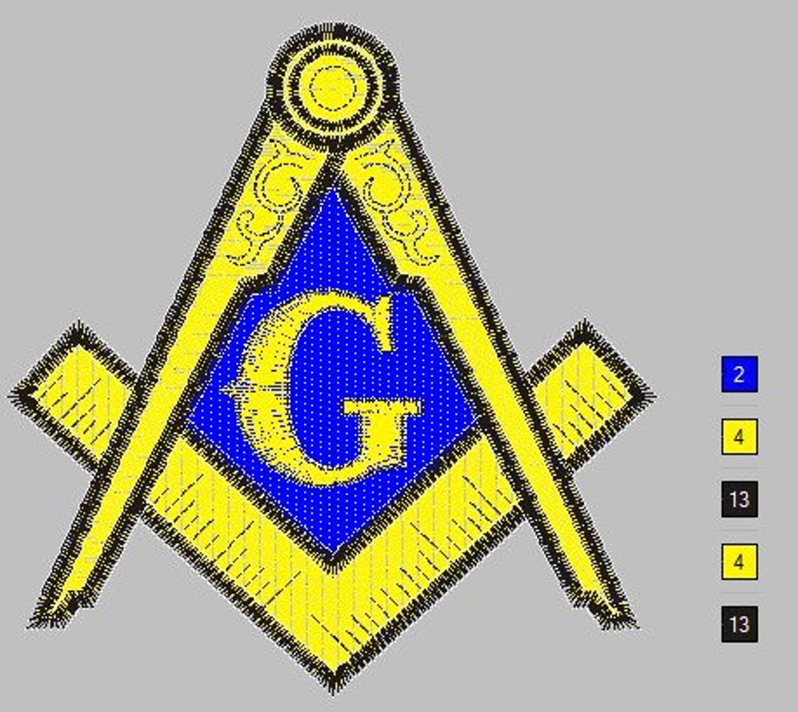 Freemason Embroidery Design - Etsy