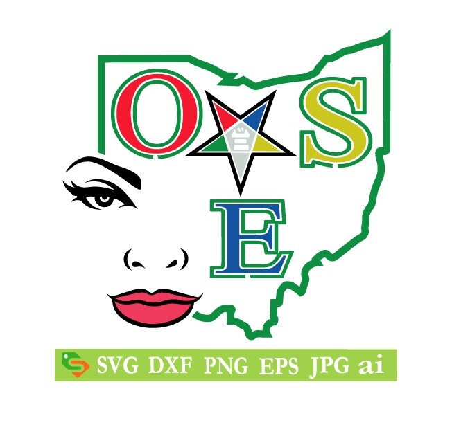 OES Order of the Eastern Star Ohio Cut File Silhouette Etsy